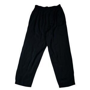 Vintage Options Melrose Black Acetate & Rayon Blend Dress Pants, Size Medium